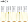 10 PCS Portable Refillable Plastic Fine Mist Perfume Spray Bottle Transparent Empty Spray Sprayer Bottle, 60ml(Yellow)