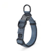 Reflective Dog Collar with Towing Rope, XL (35-55cm), Grey-Blue