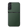 For Samsung Galaxy S21 FE 5G Litchi Leather Magnetic Full Coverage Shockproof Phone Case(Green)