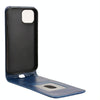 For iPhone 15 Plus Magnetic Vertical Flip Leather Phone Case(Blue)
