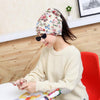 Autumn and Winter Ladies Cotton Flower Print Hat Windproof Warm Beanie, Size:50-60cm(Cashew Flower Black)