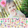 10 PCS Children Water Transfer Fresh Butterfly Bronzing Tattoo Stickers Cartoon Cute Metal Tattoo Stickers(WE-040)