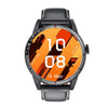 R6 1.32-Inch TWS 2-In-1 Bluetooth Headset Smart Watch, Heart Rate / Blood Oxygen Monitoring(Black Leather)