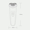 Original Xiaomi ENCHEN Water Proof Triple Rotary Double Ring Blade Shaving Head Electric Rechargeable Shaver For Men(Silver)