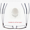 Progressive Multifocal Presbyopic Glasses Anti-blue Light Mobile Phone Glasses, Degree: +250(Gold)