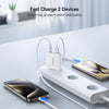 JOYROOM JR-TCF14 20W USB+USB-C / Type-C Fast Charger, Specification:EU Plug(White)