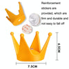 2PCS Motorcycle Crown Sucker Helmet Decoration(Light Pink)