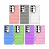 For Samsung Galaxy S25 Ultra 5G High Transparency TPU Hybrid PC Airbag Phone Case(Peach Red)
