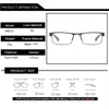 Simple Matel Frame Reading Glasses Hyperopia Eyeglasses +3.00D(Matte Black)