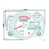 Universal Multi-functional Motorcycle Rotating Speed Mileage Gear Water Temperature Clock Meter Gauage
