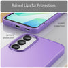 For Samsung Galaxy A16 4G Frosted Translucent TPU Hybrid PC Full Coverage Phone Case(Dark Purple)