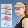 Sports Headband Empty Top Hat Summer Outdoor Sunscreen Breathable Riding And Running Peaked Cap For Men And Women, Size: Free Szie(Light Purple)