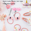 Little Girl Hair Accessories Set Gift Box Children Hairpin Combination Girl Jewelry Headdress Birthday Gift, Style:Unicorn