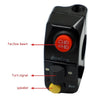 Motorcycle Modification Aluminum Alloy Handle Switch High Low Beam Light Turn Signal Horn Control Switch(Silver)