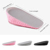 Self-Adhesive Inner Heightening Half Pad Sweat-Absorbent Breathable Shock-Absorbing Heel Casual Sports Insole, Size: 1.5cm(Pink Bottom Gray Above)