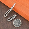 Titanium Alloy Mini Folding Knife Express Knife EDC Keychain Pendant
