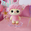 Little Cute PVC Flocking Animal Sheep Dolls Birthday Gift Kids Toy, Size: 5.5*3.5*7cm(Pink)