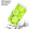 For Alcatel 1L (2021) Coloured Drawing Cross Texture Horizontal Flip PU Leather Case with Holder & Card Slots & Wallet & Lanyard(Green Lemon)
