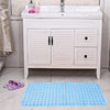 Non-slip Bath Mat Diamond Cut Bathtub Mats With Drain Holes And Suction Cup 53 x 53cm(Transparent)