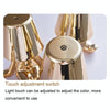 Cute Doll Shape Touch Adjustable Desk Lamp Mini Bedroom Rechargeable Night Light, Spec: 8047(Gold)
