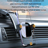 Car Suction Cup Dashboard Automatic Lock Mobile Phone Holder, Style: Brushed Telescopic Base