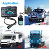 Car 12V / 24V Parking Heater LCD Monitor Switch with Remote Controller(Black)