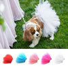 Dog Mesh Skirt, White, L (45cm Waist), Breathable Summer Apparel