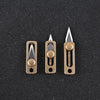 Brass Mini Knife Carry-on EDC Keychain Pendant Push-pull Unpacking Knife