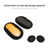 1 Pair Oval Sliding Mat for Fitness / Yoga, Size: 23 x 15cm(Black)