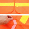 XL Reflective Fluorescent Vest Safty Cloth Driving School Construction Traffic Safty Warning Working Cloth(Orange)