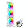 COOLMOON CM-YM-360T Computer ARGB Temperature Display Lens Multi-Platform Integrated CPU Cooler(White)