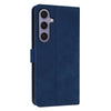 For Samsung Galaxy S25 5G AZNS Skin Feel Calf Texture Flip Leather Phone Case(Blue)
