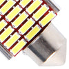 2 PCS DC 12V 6W 36MM Bicuspid Car Door Lamps Registration Mark light Dashboard Dome Door Lights LED Reading Lamp with 27 LED SMD 3014 Lights White
