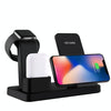Q12 3 in 1 Quick Wireless Charger for iPhone, Apple Watch, AirPods and other Android Smart Phones(Black)