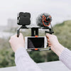 YELANGU PC202 YLG1801B Vlogging Live Broadcast LED Selfie Light Smartphone Video Rig Handle Stabilizer Bracket Kits with Microphone & Fill Light
