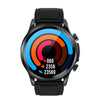 E400 1.39 inch HD Round Screen Leather Strap Smart Watch Supports ECG Monitoring/Non-invasive Blood Sugar(Black)