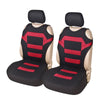 Car Vest Style Double Front Seat Interior Seat Cover(Red)