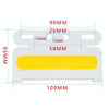 10 PCS ZS-7009 DC24V Waterproof Car / Truck Side Marker Indicator Lights Bulb Lamp(Yellow Light)