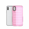 For iPhone XS / X High Transparency TPU Hybrid PC Airbag Phone Case(Pink)