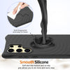 For Samsung Galaxy S25 Ultra 5G Wave Texture MagSafe Magnetic Liquid Silicone Phone Case(Black)