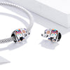 S925 Sterling Silver Colorful Cute Elephant Beads DIY Bracelet Necklace Accessories