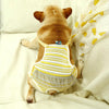 Dog Anti-Harassment Pants, Yellow & White, Size S