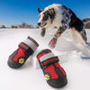Waterproof Dog Boots Red Size 7 (7x5.7cm) - Winter Paw Protection