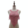 Purple Pink Embroidered Lace Collar Flower Three-dimensional Hollow Fake Collar DIY Clothing Accessories