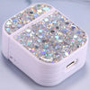 For AirPods 1 / 2 Glitter Sequins Wireless Earphone Protective Case(White)