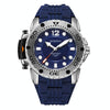 OCHSTIN 6124  Night Light Waterproof Men Watch Outdoor Sports Quartz Watch Silicone Watch(Blue)