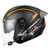 KUQIBAO Motorcycle Smart Bluetooth Sun Protection Double Lens Safety Helmet, Size: XL(Matte Black Phantom Fiber+Gray Rear Spoiler)