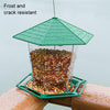 Hanging Wild Bird Feeder, Weatherproof & Collapsible (Green)