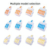 10 PCS Multi-Function Branch Wire Butt Copper Wire Quick Connection Terminal, Model: F14 Orange Handle One in Four Out