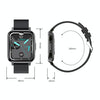 LOANIY F60 1.7 Inch Body Temperature Detection Smart Watch(Blue)